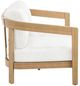 New Classic® Home Furnishings Wesley White Acacia/Fabric Outdoor Patio Loveseat-3
