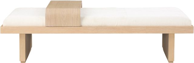 Meridian Furniture Arlington Cream/Natural Bench-1