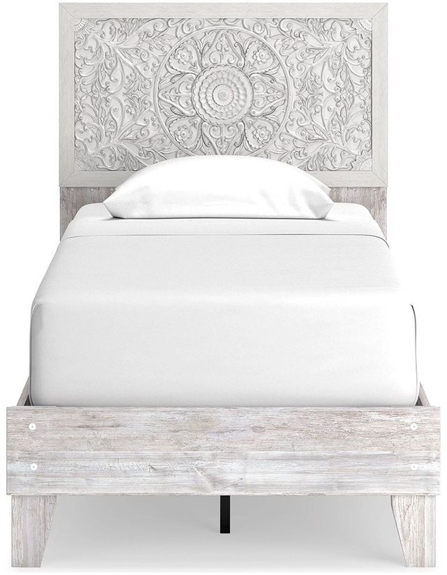 Signature Design by Ashley® Paxberry Whitewash Twin Panel Platform Bed-1