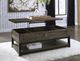 Signature Design by Ashley® Johurst Grayish Brown Lift Top Cocktail Table-4
