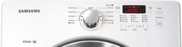 Samsung 7.3 Cu. Ft. White Electric Dryer-1
