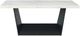 Elements International Beckley Dark Espresso Dining Table with White Marble Top-1