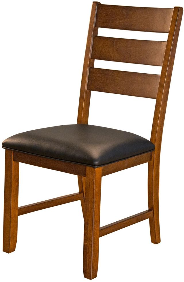 A-America® Mason Macciato Ladderback Upholstered Dining Side Chair-1