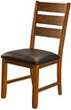 A-America® Mason Macciato Ladderback Upholstered Dining Side Chair-1