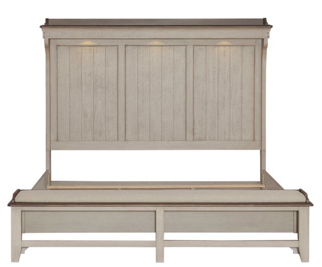 Liberty Furniture Ivy Hollow Dusty Taupe/Weathered Linen King Mantle Storage Panel Bed-3