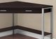 Monarch Specialties Inc. 42"L Espresso and Silver Metal Corner Computer Desk-4