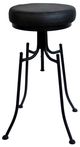 A & B Home Dorsett Black Satin Barstool-0
