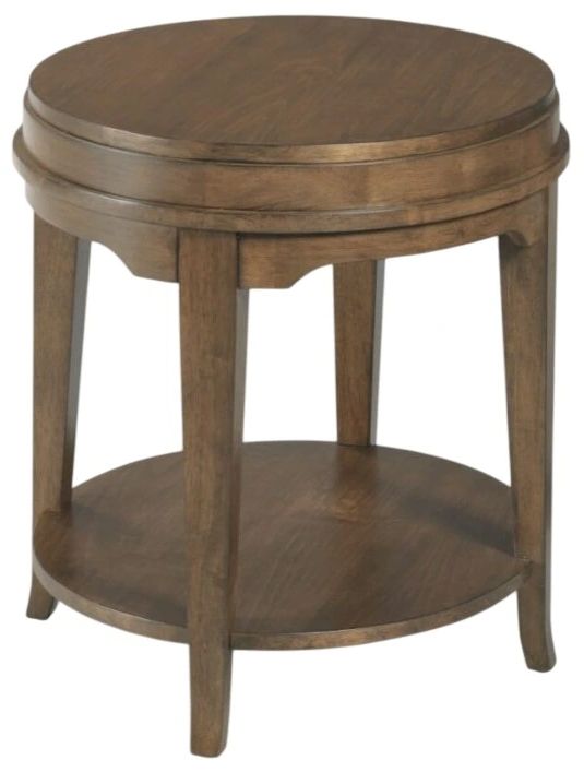 Creek Side Customs Nicolette Brown Oval End Table-0