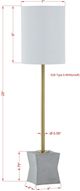 Forty West Marion Brass/Gray Table Lamp-1