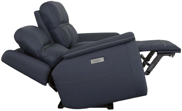 Flexsteel® Sawyer Marine Leather Power Reclining Loveseat with Console, Power Headrests and Lumbar-1