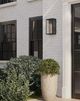 Currey & Company Royster Matte Black/Clear Outdoor Wall Sconce-5
