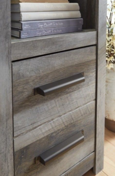 Signature Design by Ashley® Wynnlow 4-Piece Rustic Gray Entertainment Center-2
