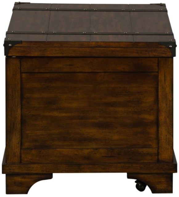 Liberty Furniture Aspen Skies Russet Brown Storage Trunk-3