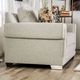 Furniture of America® Emely Light Gray Loveseat-2