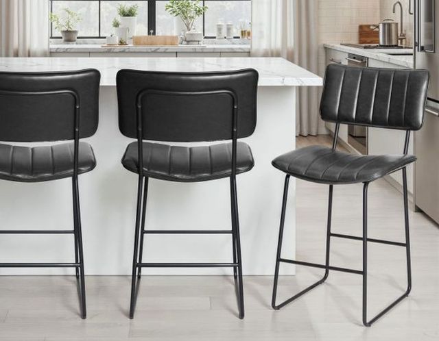 Steve Silver Co. Tribeca Black Bar Stool-1