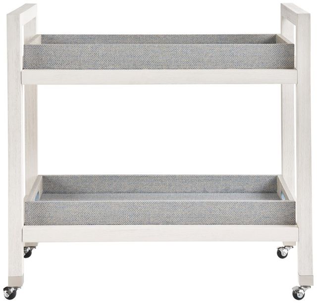 Universal Explore Home™ Weekender Coastal Living Home Jupiter White Sand Bar Cart-2