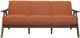 Mazin Furniture Damala Orange/Walnut Sofa-0