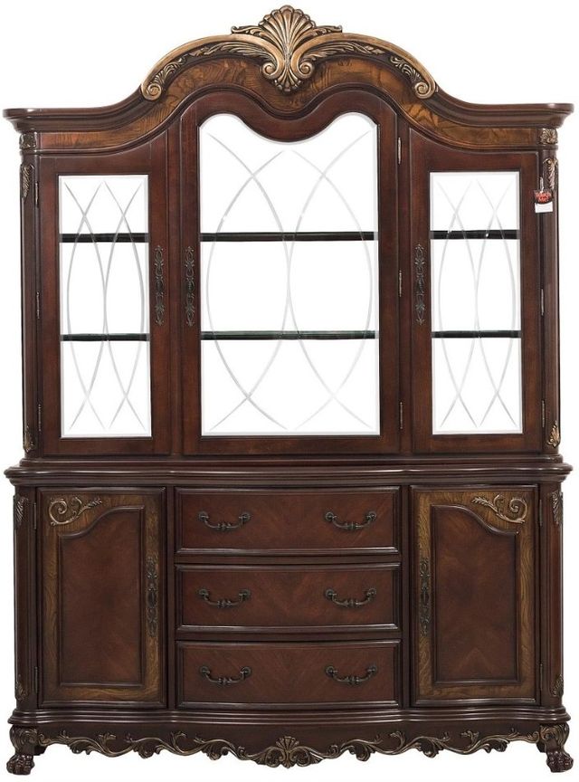 Homelegance® Deryn Park Cherry Buffet and Hutch-2