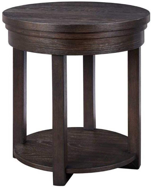 Liberty Furniture Weston Peppercorn Round End Table-0