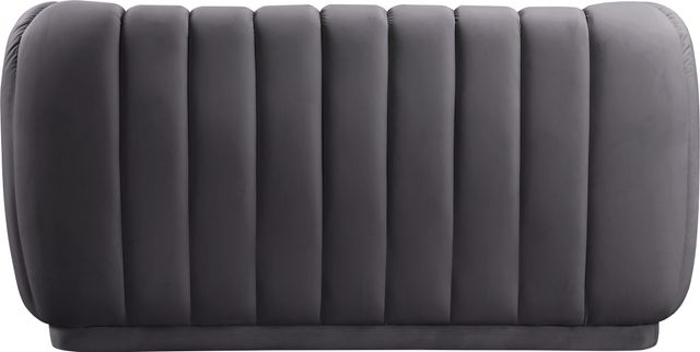 Meridian Furniture Dixie Grey Velvet Loveseat-1