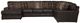 Jackson Furniture Denali 3-Piece Chocolate Left-Arm Facing Sectional and Chaise-1