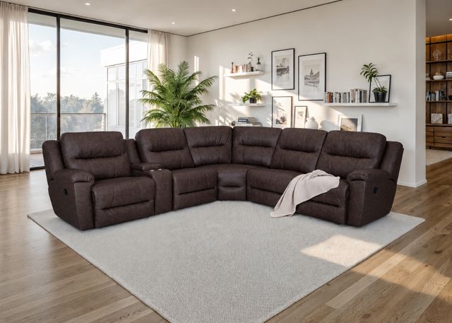 Franklin™ Davenport 6-Piece Duvall Coffee Power Reclining Sectional-1