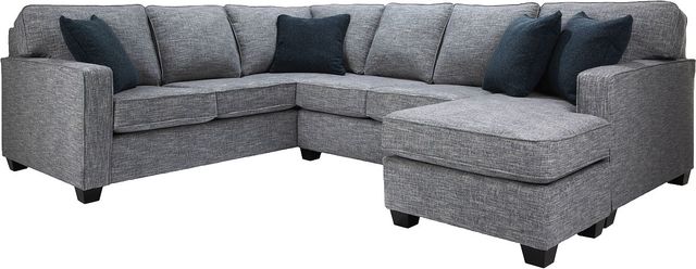 Decor-Rest® Furniture LTD Embark 3-Piece Baltic Grey Right-Arm Facing Sectional Sofa and Chaise-0