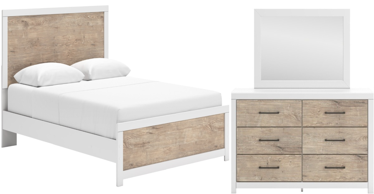 Charbitt King Panel Bed - Two-tone Charbitt King Panel Bed - Two-tone