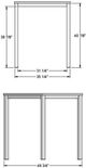 Amisco Customizable Carbon Birch Veneer Bar Table-1