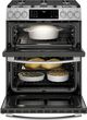 GE Profile™ 30" Stainless Steel Slide-In Front Control Gas Double Oven Convection Range-2