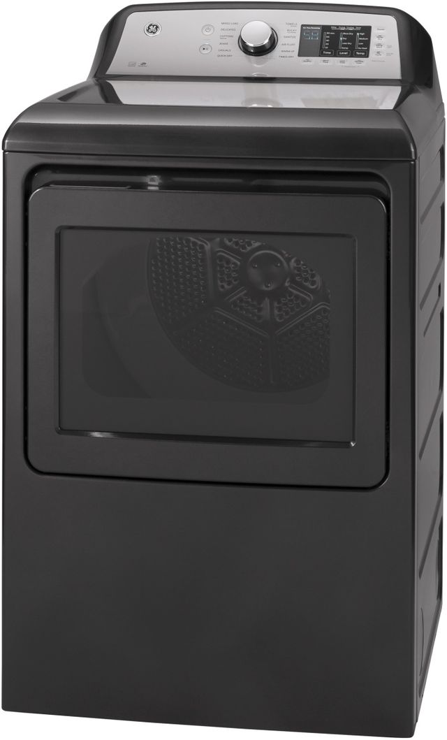 GE® 7.4 Cu. Ft. Diamond Gray Front Load Electric Dryer-2
