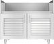 Kalamazoo™ 30" Marine-Grade Stainless Steel Echo 3 Gas Grill Base Cabinet With Louvered Doors-0