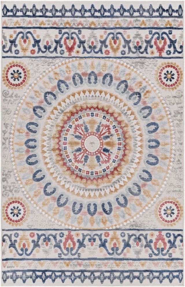 Surya Cabo Multi-Colored 5'x7' Area Rug-0