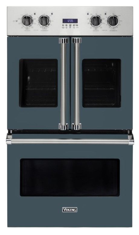 Viking® 30" Squall Double Electric French-Door Wall Oven-0