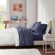Olliix by Intelligent Design Navy Twin XL Cotton Blend Jersey Knit All Season Sheet Set-2