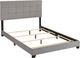 Crown Mark Florence Gray Full Upholstered Panel Bed-3