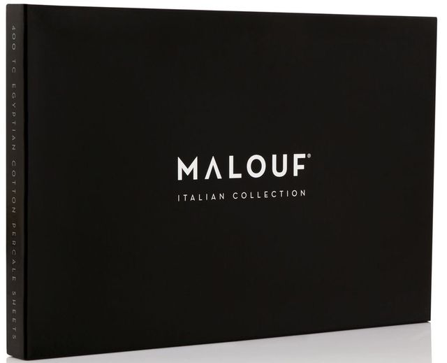 Malouf® Woven™ Italian Artisan White King Pillow Case Set-4