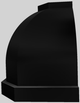 Vent-A-Hood® Designer Series 60" Black Wall Mounted Range Hood-3