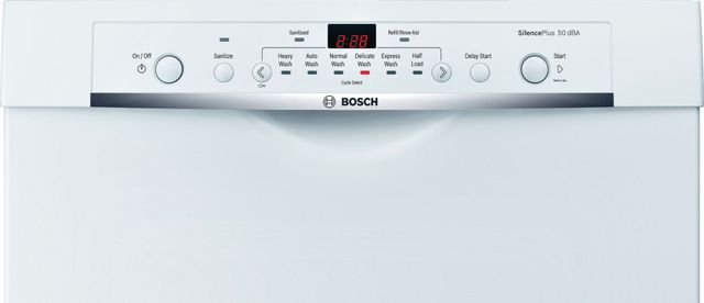 Bosch® Ascenta® Series 24" White Built In Dishwasher-3
