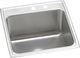 Elkay Lustertone® Classic Lustrous Satin 22" x 22" x 12-1/8" MR2-Hole Single Bowl Drop-In Sink-0