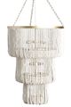 Classic Home Amanda White Beaded Chandelier -0