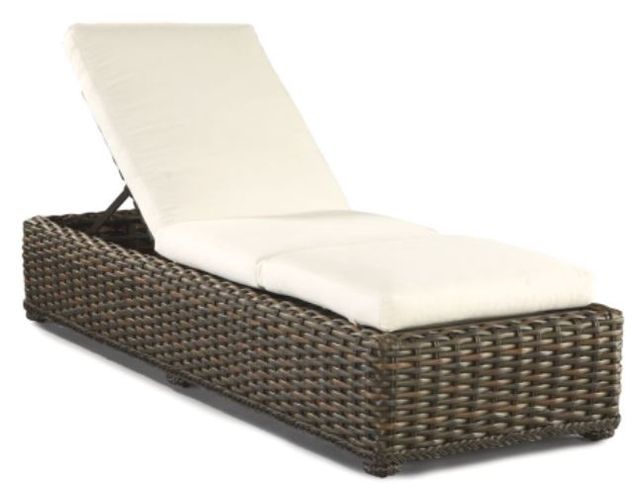 Lane Venture® South Hampton Off-White/Tuscan Brown Adjustable Chaise-0