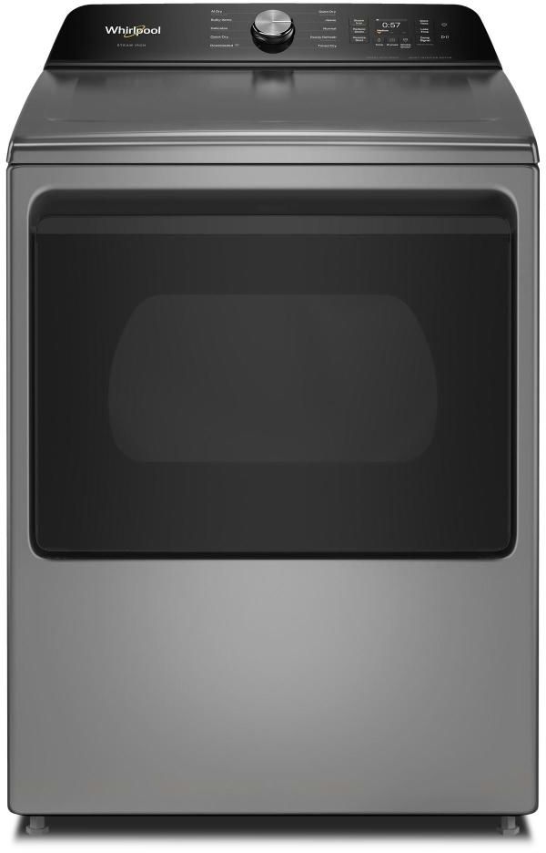 Whirlpool® 7.5 Cu. Ft. Radiant Silver Smart Electric Dryer with Steam Iron and AI Dry-0