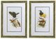 A & B Home 2-Piece Brown/White/Yellow Birds Wall Art Set-1