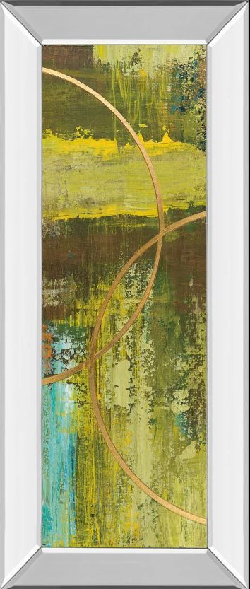 Classy Art Aller Chartreuse II by Patrick St. Germain Mirror Framed Wall Art-0