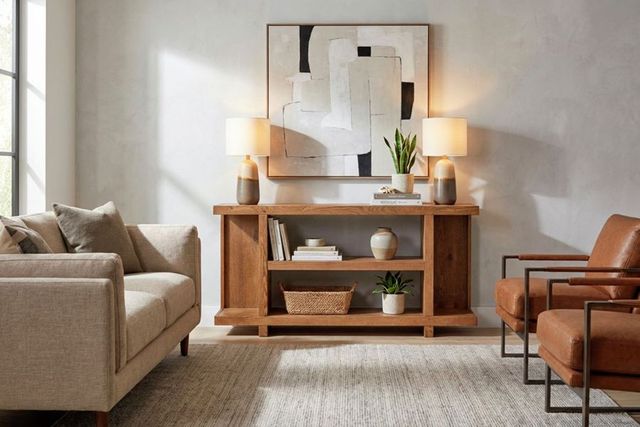 aspenhome® Latitude Brushed Bourbon Console Table-1
