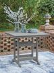 Signature Design by Ashley® Ross Cove Dark Gray Aluminum/Plastic Outdoor Counter Table-4