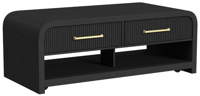 Elements International Ridgemont Black Coffee Table-0