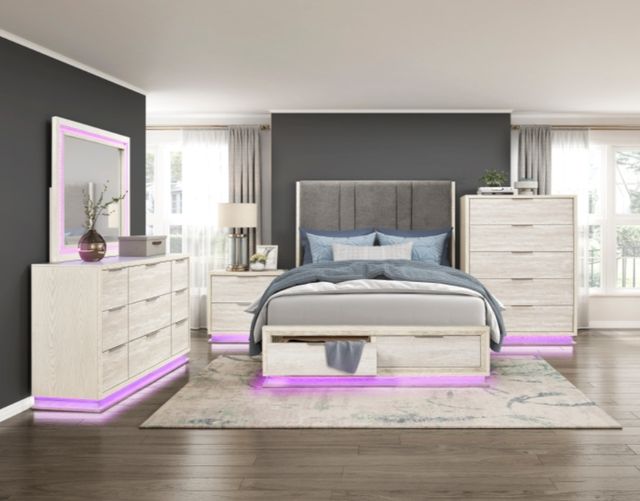 Homelegance® Noctis Beige Nightstand-1