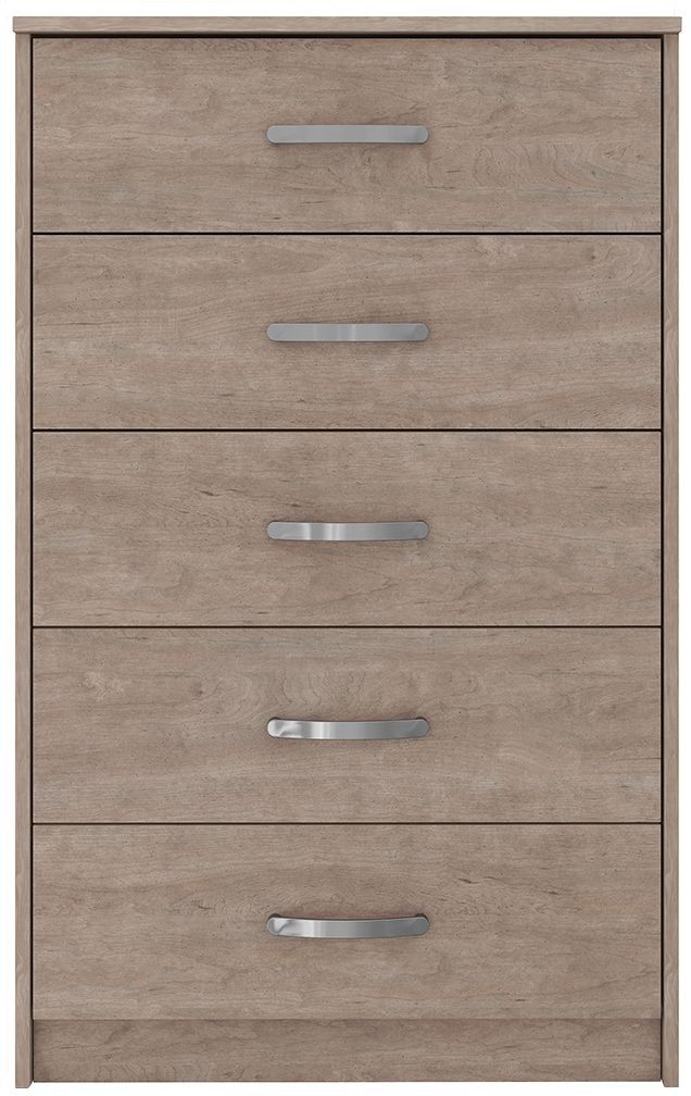 Signature Design by Ashley® Flannia Gray 5-Drawers Chest-1